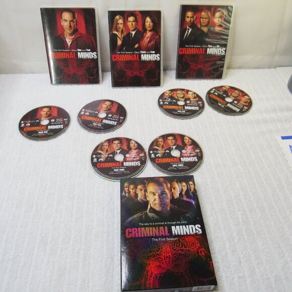 Other - Criminal Minds TV Series DVD Set of 6 Disc Season 1 The First Season Crime